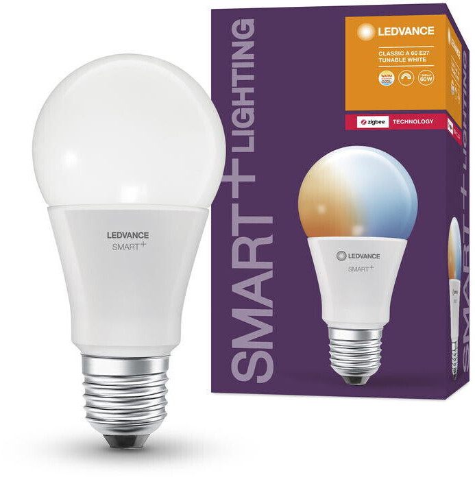 LEDVANCE SMART+ Zigbee LED illuminant E27 - bulb A60 9W 806lm tunable white  dimmable white a € 9,98 (oggi)