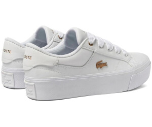 Lacoste ziane white sale leather