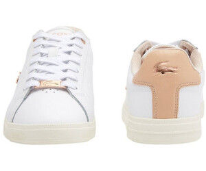 Lacoste white hotsell leather sneakers womens