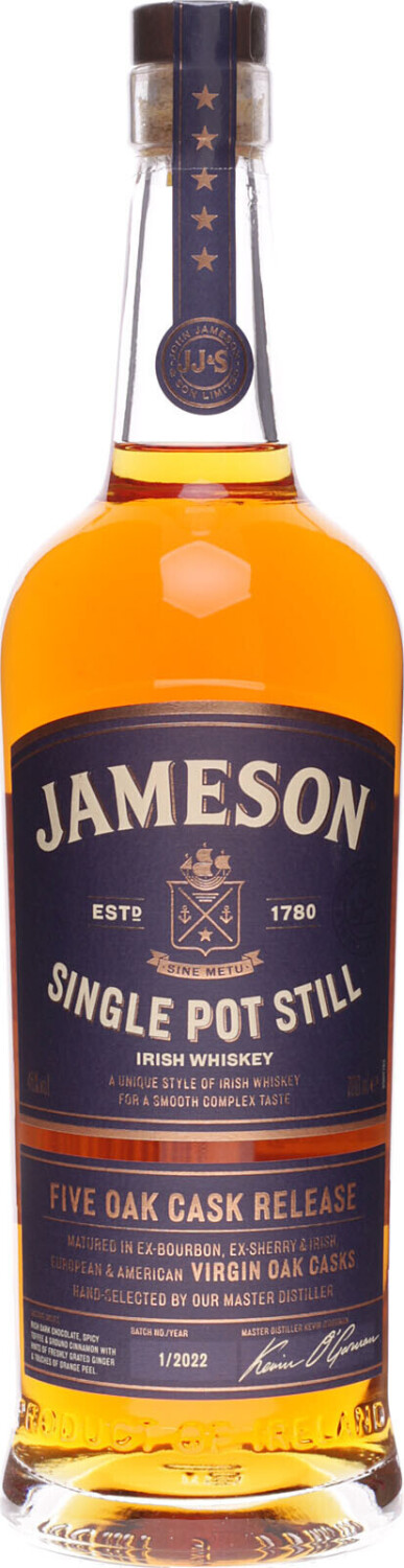 Jameson Single Pot Still Irish Whiskey 0,7l 46%