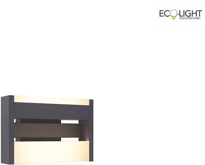 Lutec LED Wandleuchte Conroy in Anthrazit 2x 7,5W 1200lm IP54 ab 69,00 € |  Preisvergleich bei | Wandleuchten