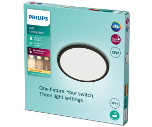 Philips LED Deckenleuchte Cl550 1300lm Preisvergleich ab € 15W in 26,49 | IP44 Schwarz bei