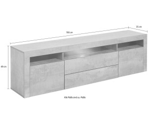 Borchardt-Möbel Lowboard Santa Fe Sideboards Gr. B/H/T: 166 cm x 49 cm x 35  cm, 2, 2, schwarz (schwarz hochglanz) (30043320-0) ab 269,99 € |  Preisvergleich bei