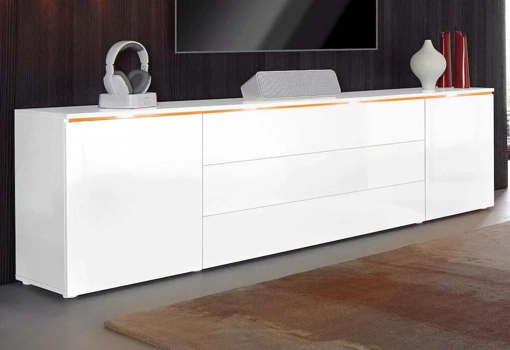 Borchardt-Möbel Lowboard | weiß 254,99 Sideboards (weiß ab hochglanz) € bei Preisvergleich (104603-0)