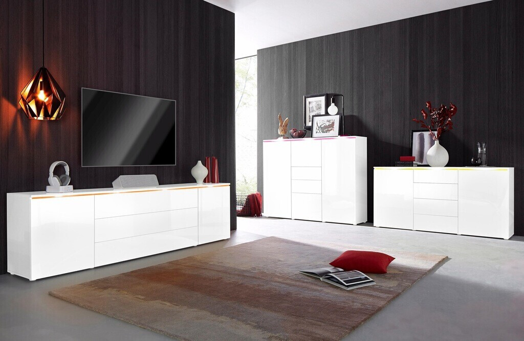 Borchardt-Möbel Lowboard Sideboards weiß ab (104603-0) € hochglanz) bei Preisvergleich (weiß | 254,99
