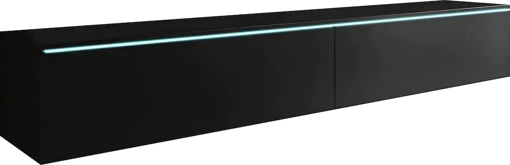 INOSIGN Lowboard sideboards 180 cm x 30 cm x 33 cm, black (black graphite) (33240939-0)