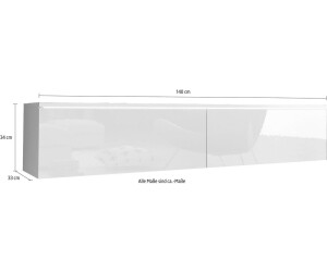 140 hochglanz) INOSIGN | Lowboard € Sideboards weiß (22745321-0) cm, B/H/T: 30 ab bei 33 Preisvergleich x cm 149,00 cm x (weiß, Gr.