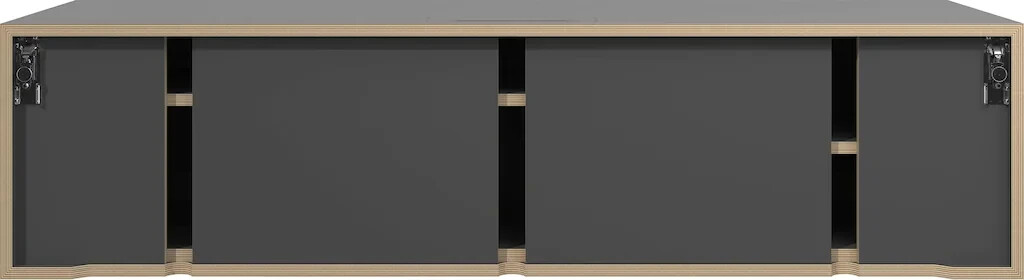 Müller SMALL LIVING TV-Board VERTIKO HIFI Sideboards Gr. B/H/T: 148 cm x 37  cm x 45 cm, schwarz-weiß t (63631466-0) ab 1.138,15 € | Preisvergleich bei | Möbelfüße