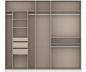 Rauch Drehtürenschrank Oteli inkl. Einteilung mit 3 Schubladen, zusätzl.  Böden, auch mit Spiegel, weiß ab 424,99 € | Preisvergleich bei