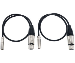 Paire de câbles Blackmagic Design Mini XLR mâle vers XLR femelle