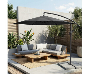Songmics Sonnenschirm Ø 300 cm grau