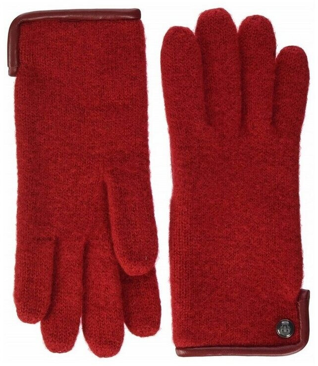 Roeckl Damen Walkhandschuh Aus Schurwolle - Rubinrot, Weich & Wärmend, Größe 7,5 (20,5 Cm)