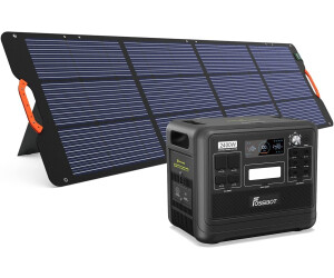 FOSSiBOT F2400 Centrale électrique portable 2048 Wh, capacité extensible,  générateur solaire avec 3 prises CA de 2 400 W (4 800 W Surtension) pour  une