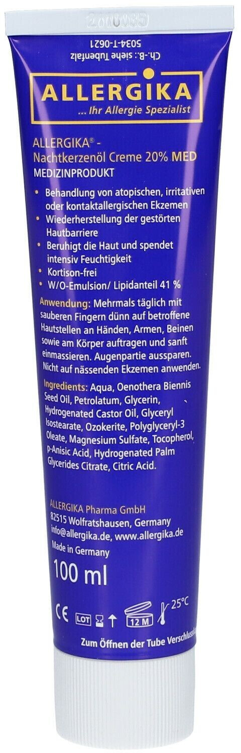 ALLERGIKA Basiscreme – 100 G – Pflegende Apotheken-Creme Für Sensible Haut