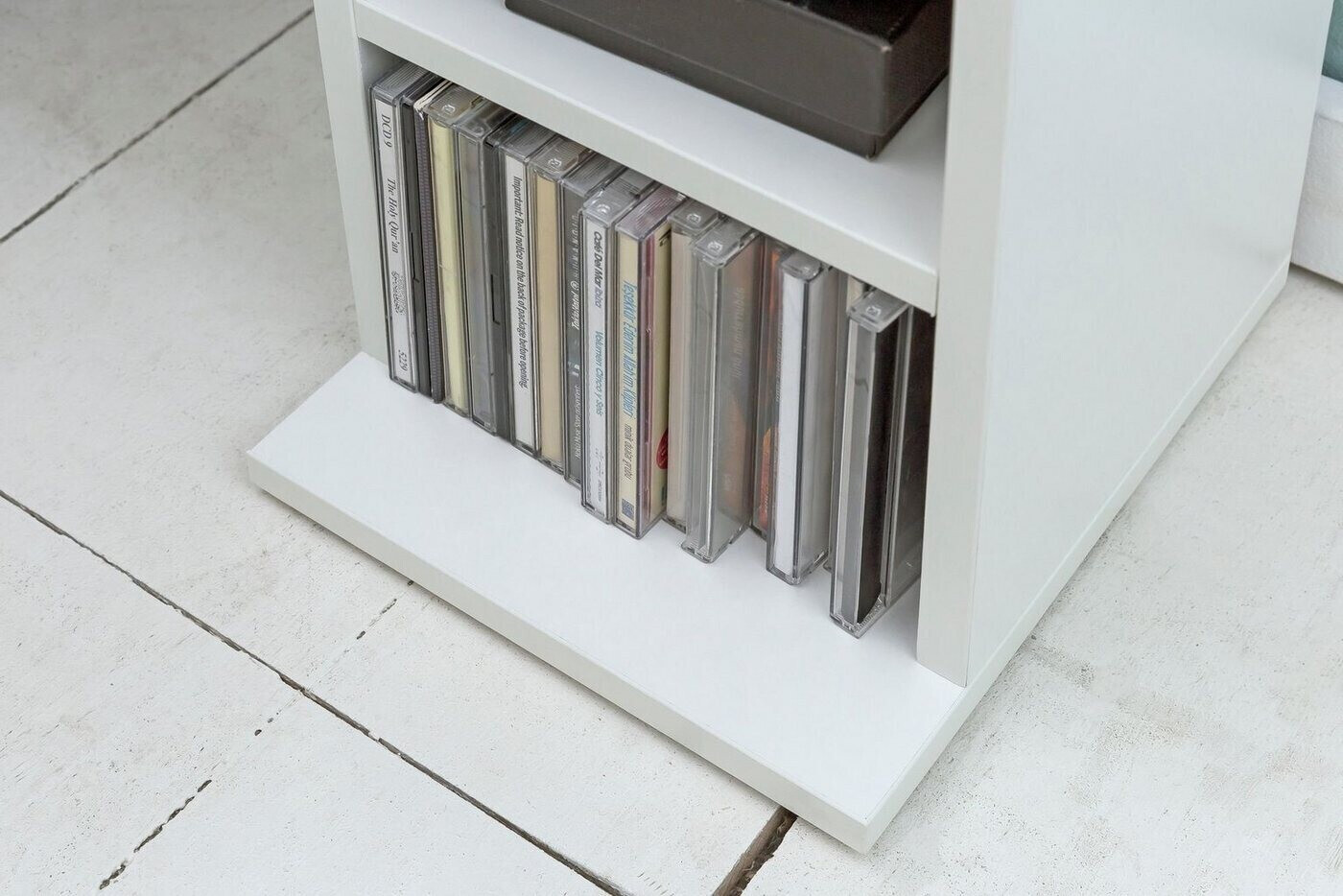 Finebuy CD-Regal ( FB14550) 21x90x20 cm weiß ab 48,95 € | Preisvergleich  bei