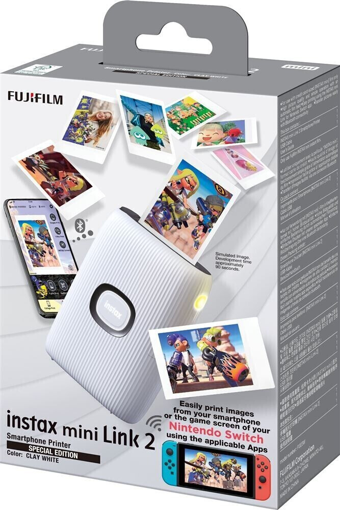 Imprimante Instax Mini Link 2 de Fujifilm pour téléphone intelligent -  Blanc argile