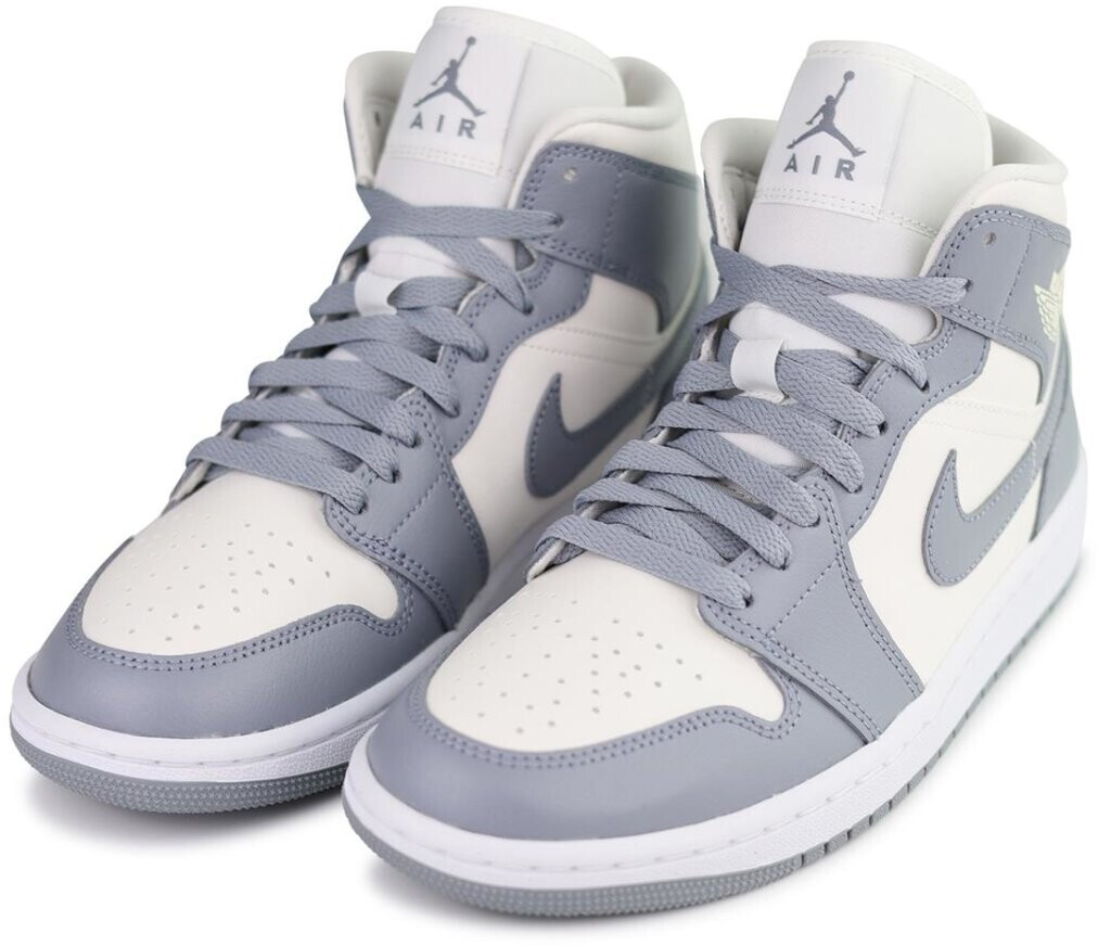 Nike Chaussures de fitness Air Jordan 1 Mid pour homme, gris