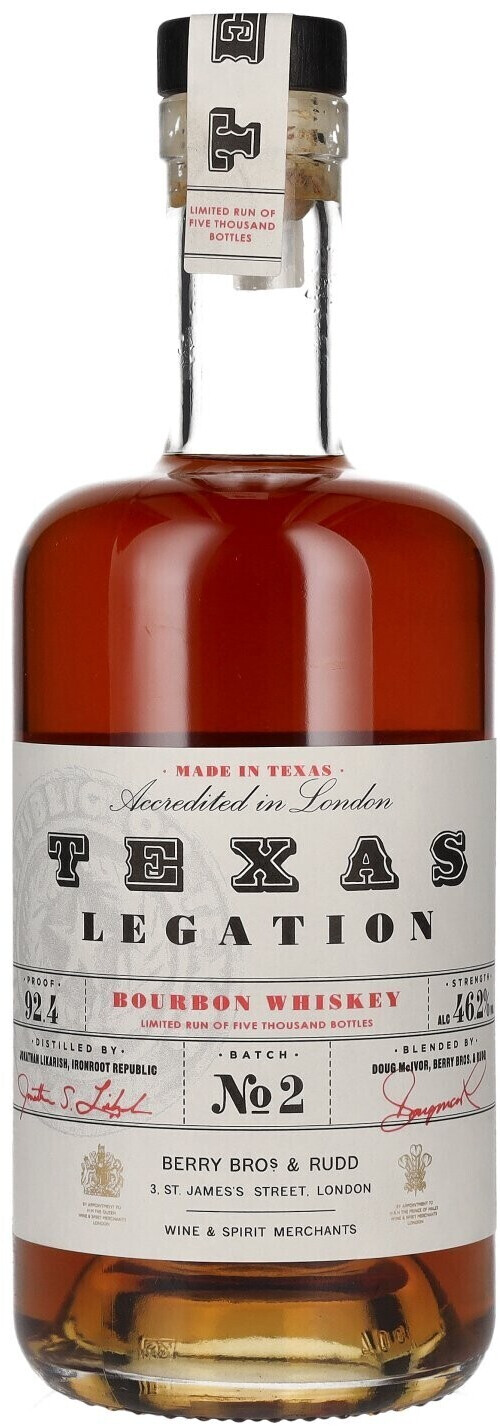 Berry Bros & Rudd Texas Legation Bourbon Whiskey Batch No.2 0,7l 46,2%
