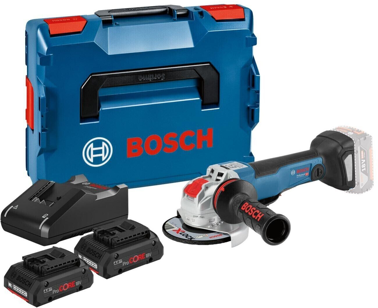 Bosch GWX 18V-10 PC Professional (2 x 4 Ah + charger + L-Boxx))