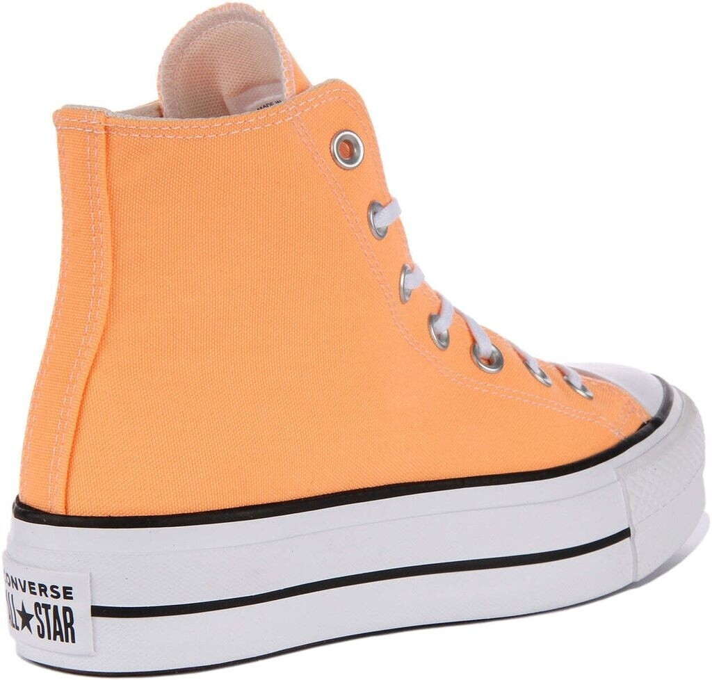 Orange and hotsell black chuck taylors
