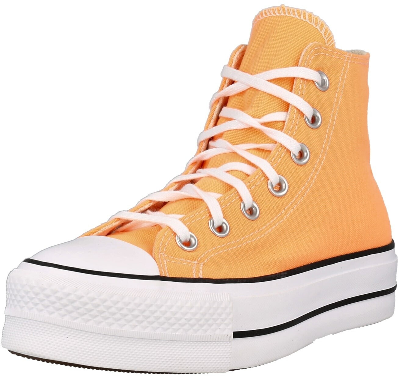 Peach leather converse on sale