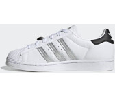 Superstar white metallic silver glitter womens trainers hotsell