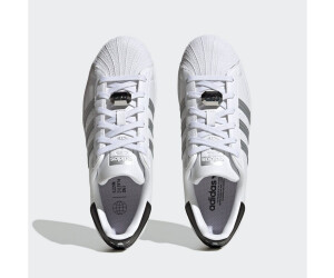 Adidas superstar white silver met core black top