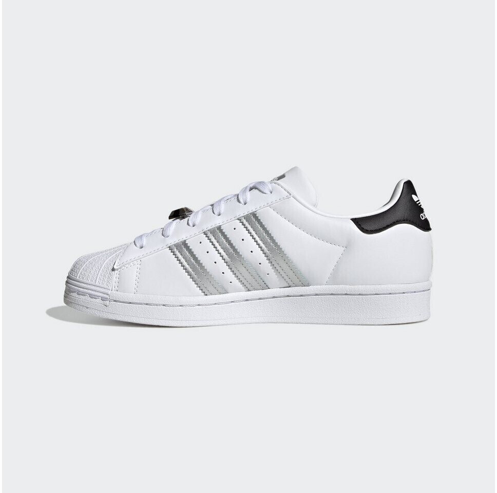Superstar white deals and silver women's