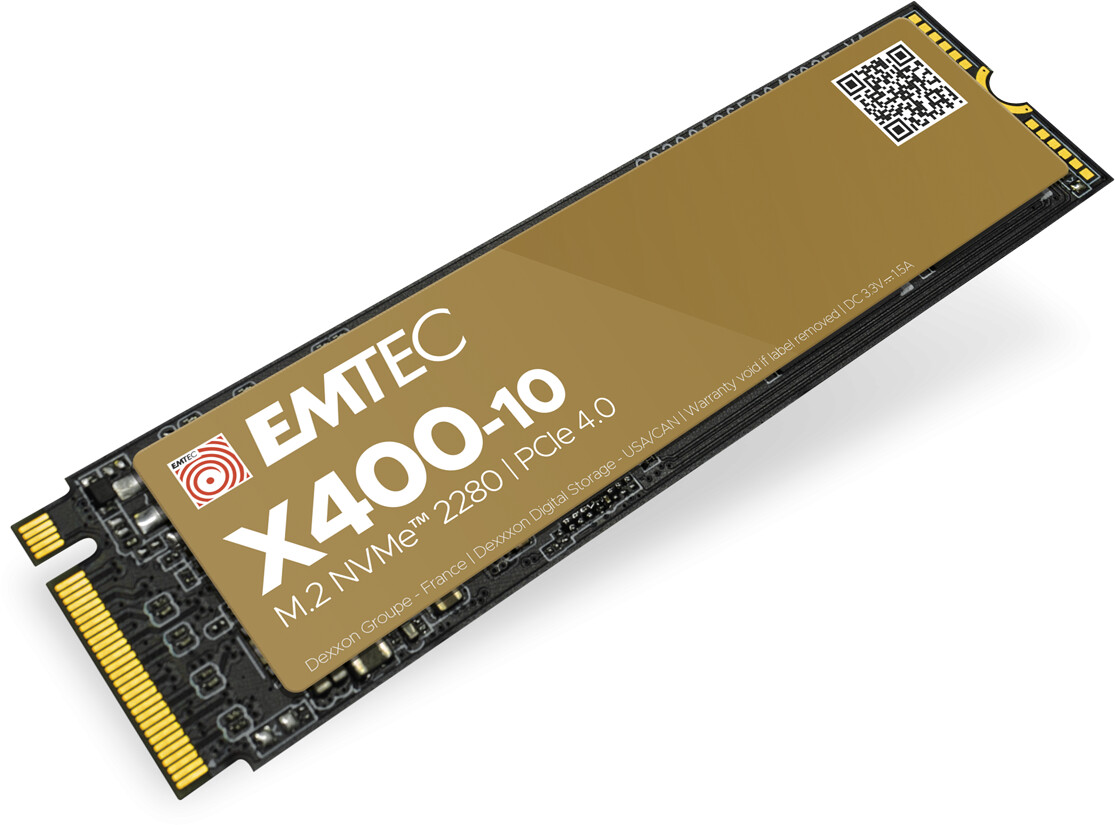 Emtec 4TB X400 Power Pro M.2 2280 PCIe Gen 4.0 x4 Internal Solid State  Drive (SSD) ECSSD4TX400