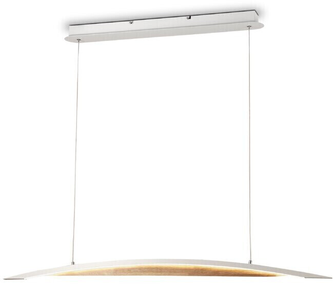 Fabas Luce 3697-40-102 LED pendant light Cordoba white wood 110cm
