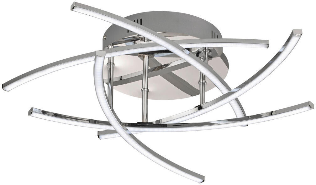 Fischer & Honsel 20108 Ceiling light CROSS Tunable White chrome 5-flame