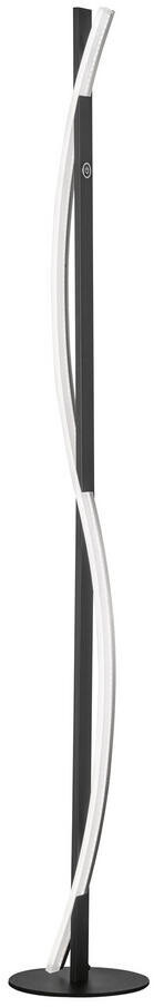 Fischer & Honsel 40377 Bridge floor lamp, black, dimmable