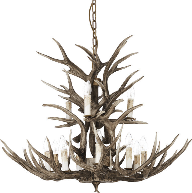 IDEAL LUX Chain chandelier CHALET 12×E14/40W/230V