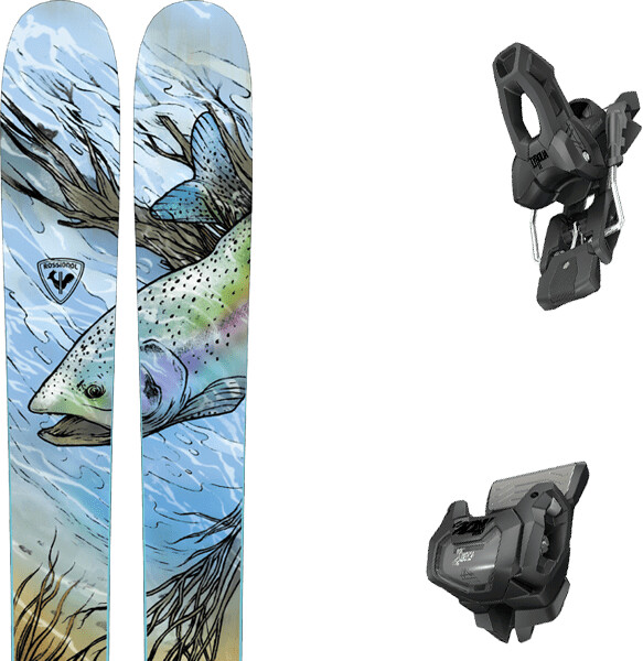 Rossignol Blackop's Tatum 118 Alpinski set (Ralme02) black