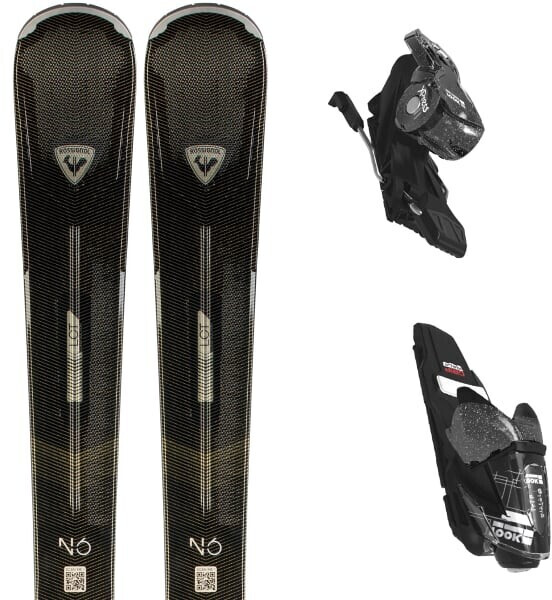 Rossignol Nova 6 + Xpress W 11 Gw B83 Black Sparkle Alpinski-Set (RAKLK01)  schwarz/gelb ab 307,32 € | Preisvergleich bei idealo.de