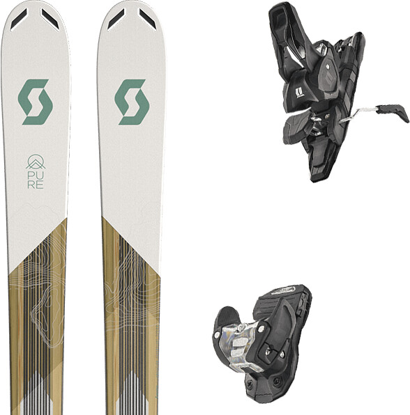 Scott Pure Mission 98ti W Alpinski (291927) Beige/Green/Brown