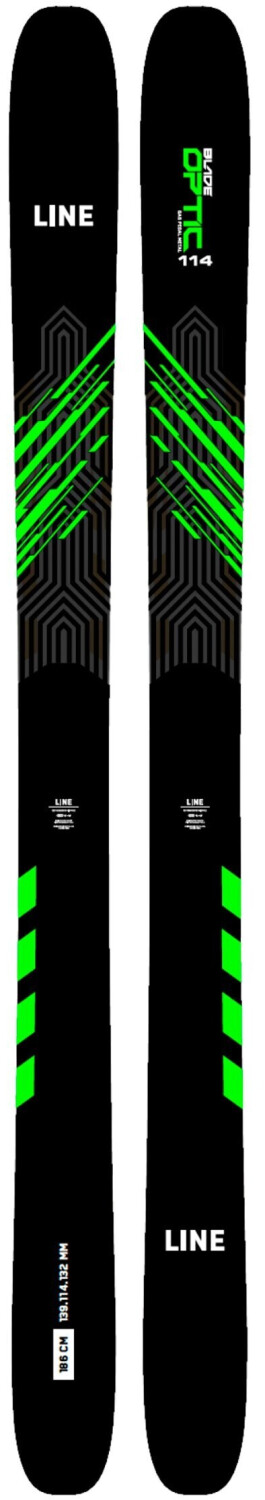 Photos - Ski LINE Blade Optic 114 Alpinski  black/green (19g0014.101.1)