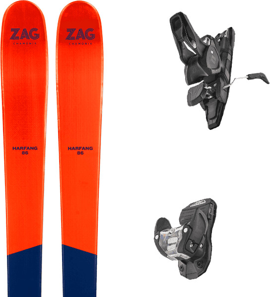 Zag H86 Alpinski set (SK23H86) red/blue