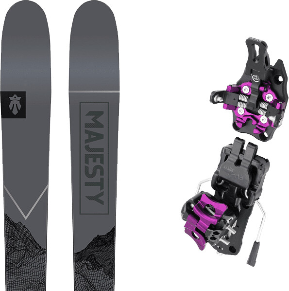 Majesty Superscout Carbon Tourenski Set (23massupersuperscoutc) gray