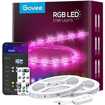Govee RGBIC LED-Streifenlichter, 16,4 Fuß LED-Lichter mit Fernbedienung, 11  Szenenmodi und 6 Helligkeits-Farbwechsel-LED-Lichter, einfache  Installation, LED-Lichtstreifen für Schlafzimmer, TV, Gaming-Zimmer,  Schreibtisch – OceanBargains