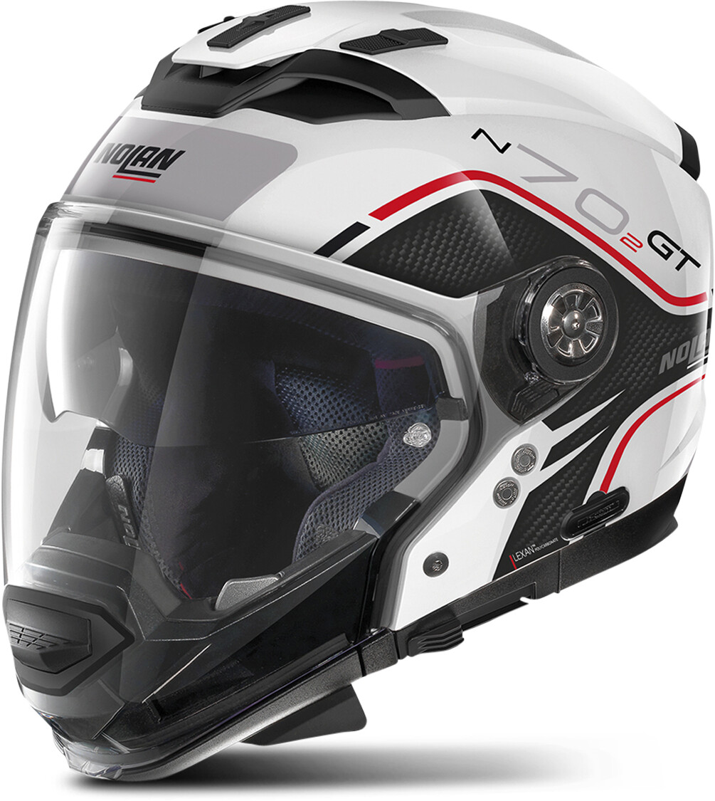 Nolan N70-2 GT Flywheel N-Com blanc/noir