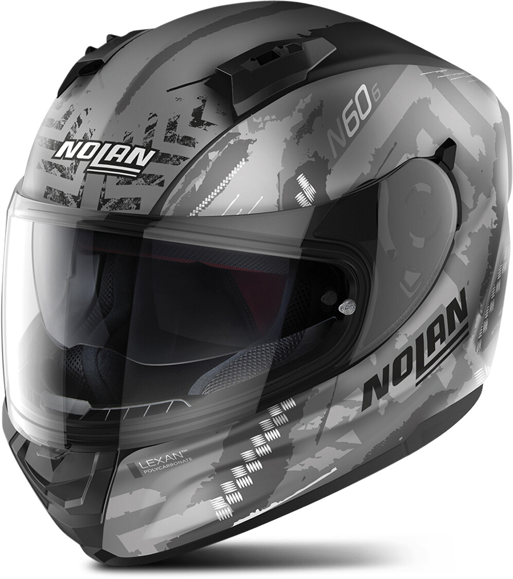 Photos - Motorcycle Helmet Nolan N60-6 Wheelspin 57 grey/black 