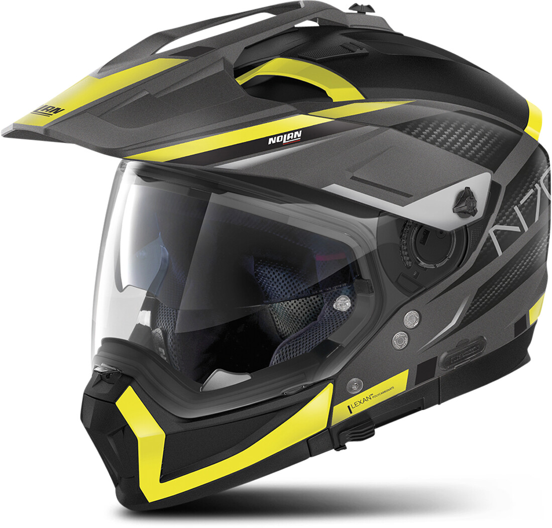 Nolan N70-2 X Earthquake N-Com mat noir/jaune