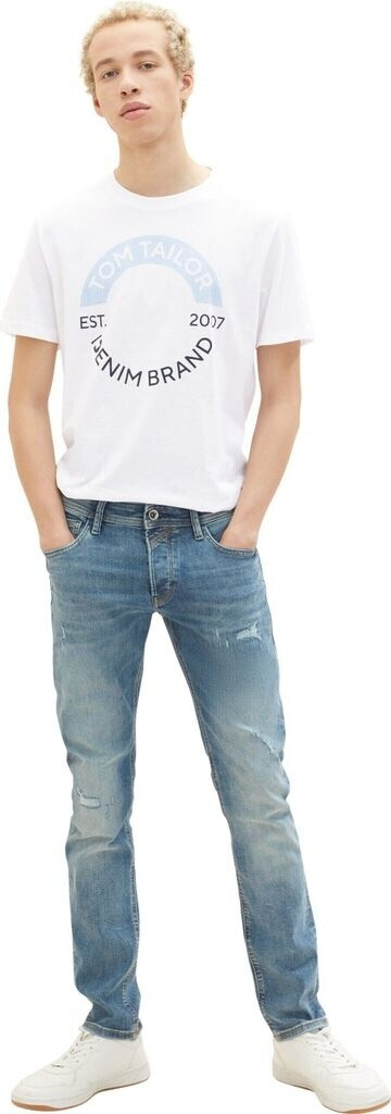 TOM TAILOR Denim Herren Jeans 'Piers' Slim Fit – Bequeme Stretch-Jeans Im 5-Pocket Design, Lässig & Trendy.