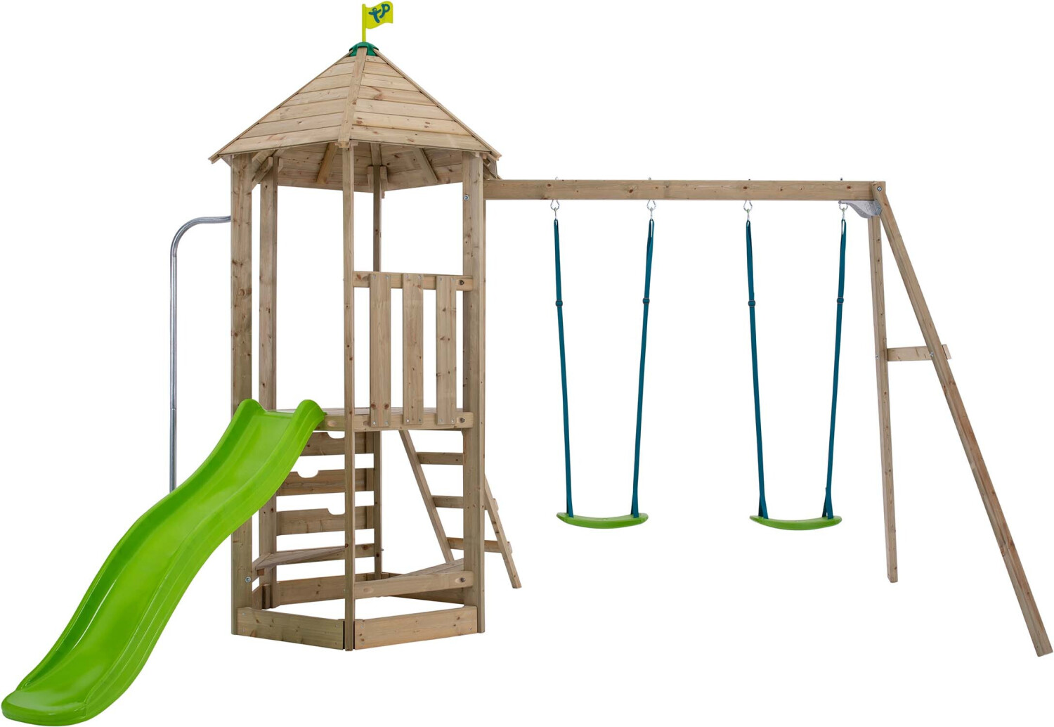 TP Toys Castlewood + Double Wooden Swing