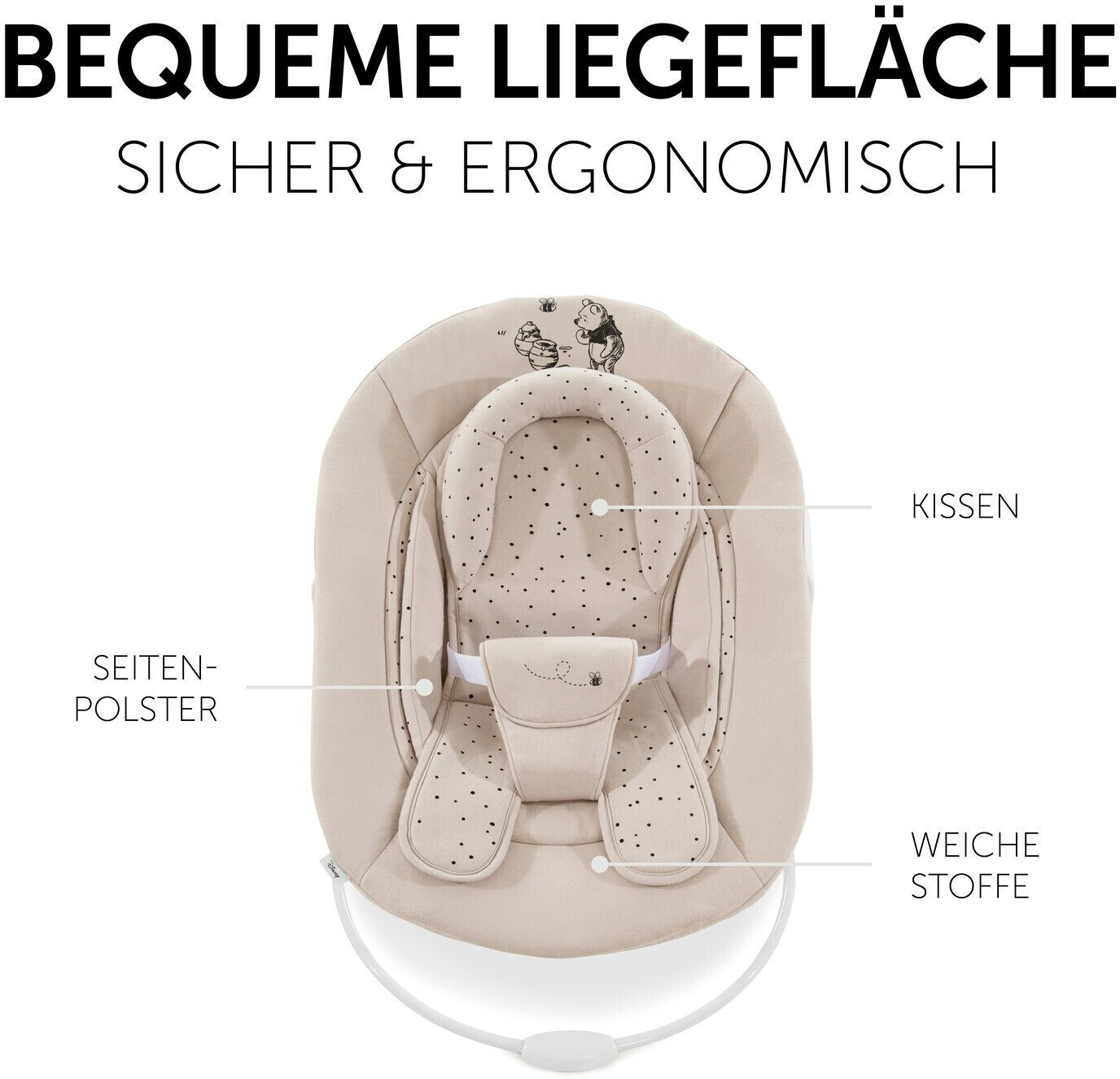 Hauck Alpha Bouncer 2in1 Winnie the Pooh beige ab 73 99 Preisvergleich bei idealo