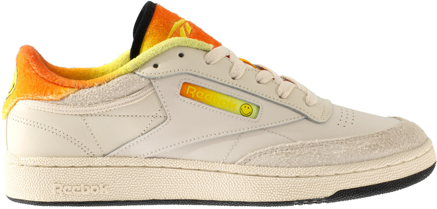 Reebok x Smiley Club C 85 alabaster citron trek gold ab 54 97