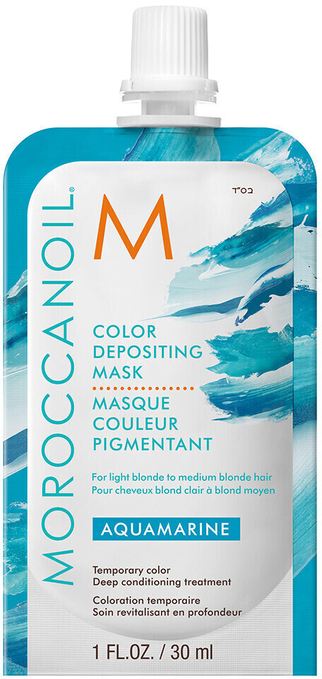 Photos - Hair Product Moroccanoil 2-in1 Depositing Maske Aquamarine  (30 ml)