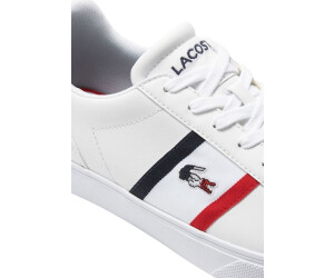 Lacoste lerond white red navy sale