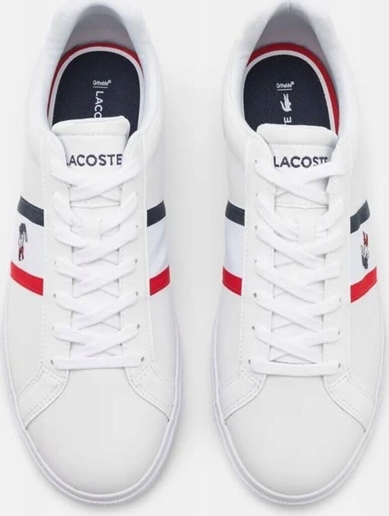 Buy Lacoste Lerond Pro Leather Tricolor white navy red from 56.99 Today Best Deals on idealo